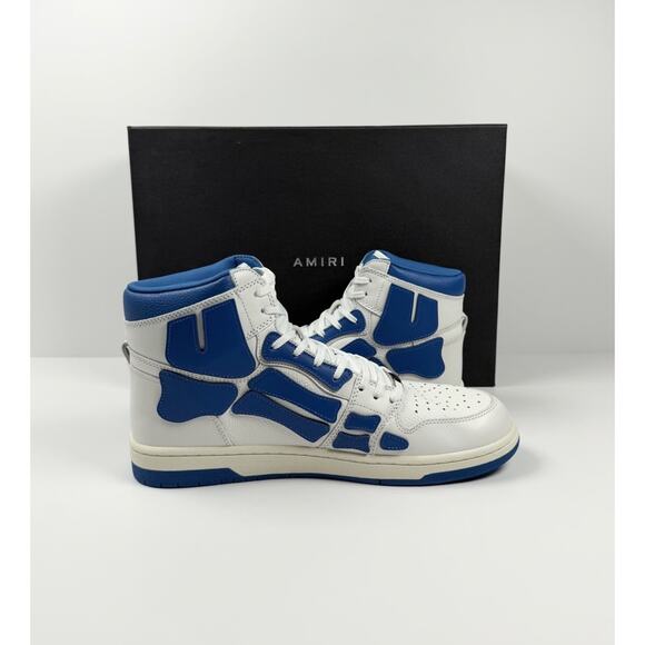 Size 44EU/11US - Amiri Skel Top High Top White Blue NEW! main image 8